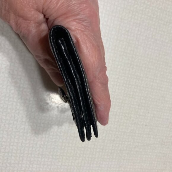 EUC Brighton Black Pebble Leather Wallet - Picture 5 of 8